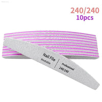 Nail File Set 100 to 180 Emery Buffers for Perfect Manicure - Estalios
