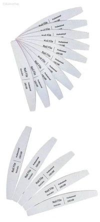 Nail File Set 100 to 180 Emery Buffers for Perfect Manicure - Estalios