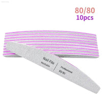 Nail File Set 100 to 180 Emery Buffers for Perfect Manicure - Estalios