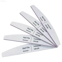 Nail File Set 100 to 180 Emery Buffers for Perfect Manicure - Estalios