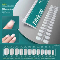 NAILPOP 120Pcs Fake Nails Full Cover Press on Nails Coffin Soft Gel American Pose Capsule False Nail Tips for Extension System - Estalios
