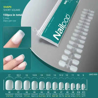 NAILPOP 120Pcs Fake Nails Full Cover Press on Nails Coffin Soft Gel American Pose Capsule False Nail Tips for Extension System - Estalios