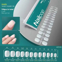 NAILPOP 120Pcs Fake Nails Full Cover Press on Nails Coffin Soft Gel American Pose Capsule False Nail Tips for Extension System - Estalios