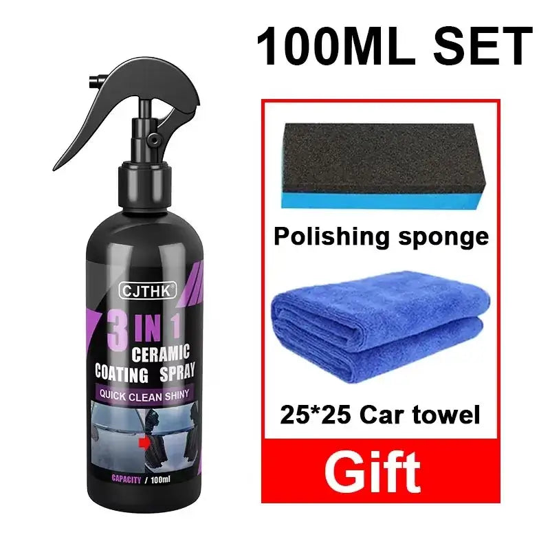 Car Ceramic Nano product, Nano Crystal Car Coating Shine with sponge and towel