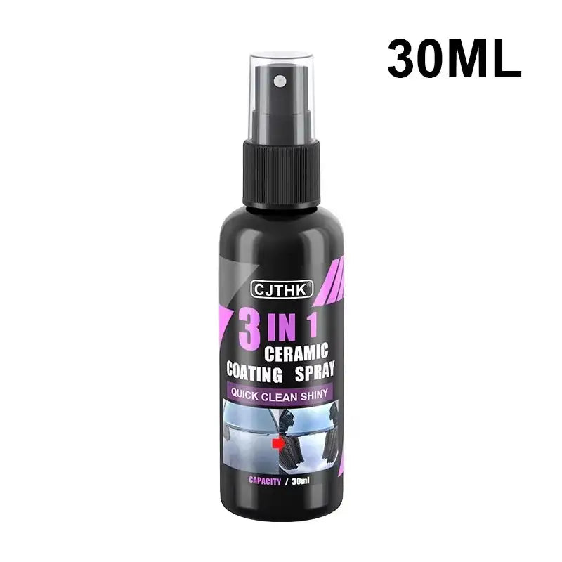 Black spray bottle of Nano Crystal Car Coating Shine for car ceramic nano protection