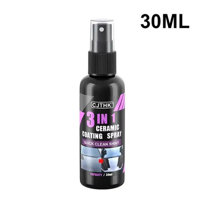 Black spray bottle of Nano Crystal Car Coating Shine for car ceramic nano protection