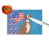 Natural Eared Red Fawn Boxer Glass Cutting Board - Estalios