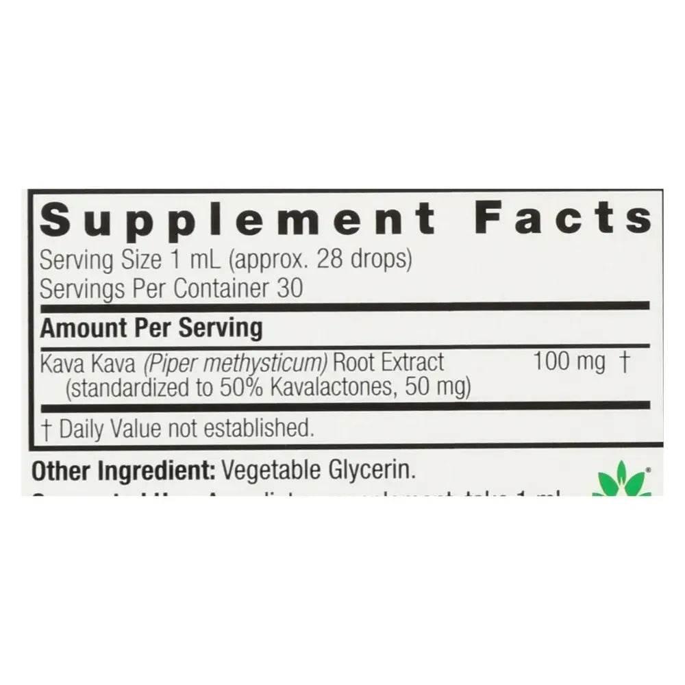 Nature's Answer Kava 6 Extract for Relaxation - 1 Oz - Estalios