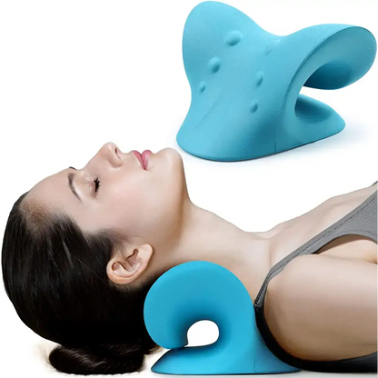 Blue Neck Stretcher from Neck Cloud Cervical Traction Device for neck pain relief