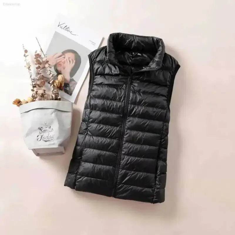 New 2024 Women Ultra Light Down Vests Windproof Jacket - Estalios