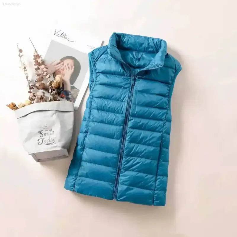New 2024 Women Ultra Light Down Vests Windproof Jacket - Estalios