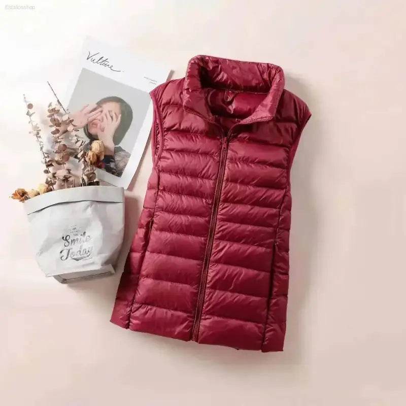New 2024 Women Ultra Light Down Vests Windproof Jacket - Estalios