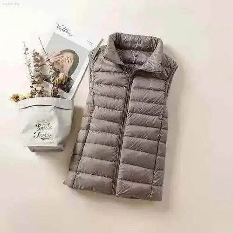 New 2024 Women Ultra Light Down Vests Windproof Jacket - Estalios