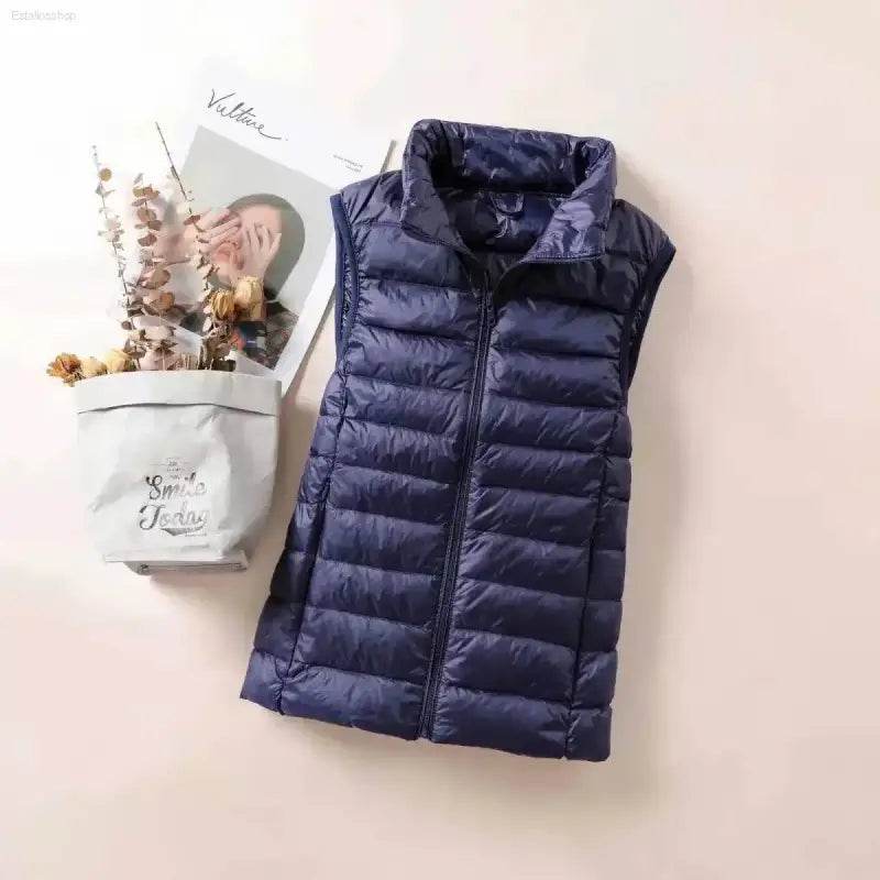 New 2024 Women Ultra Light Down Vests Windproof Jacket - Estalios