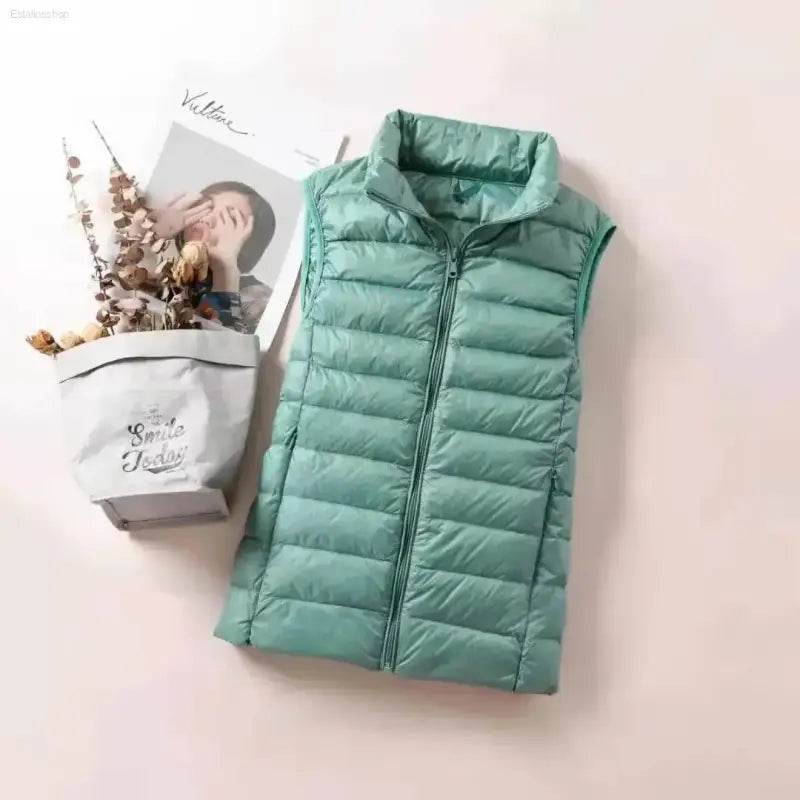 New 2024 Women Ultra Light Down Vests Windproof Jacket - Estalios