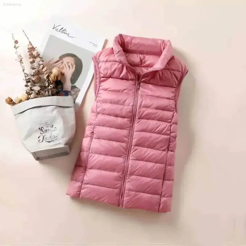 New 2024 Women Ultra Light Down Vests Windproof Jacket - Estalios