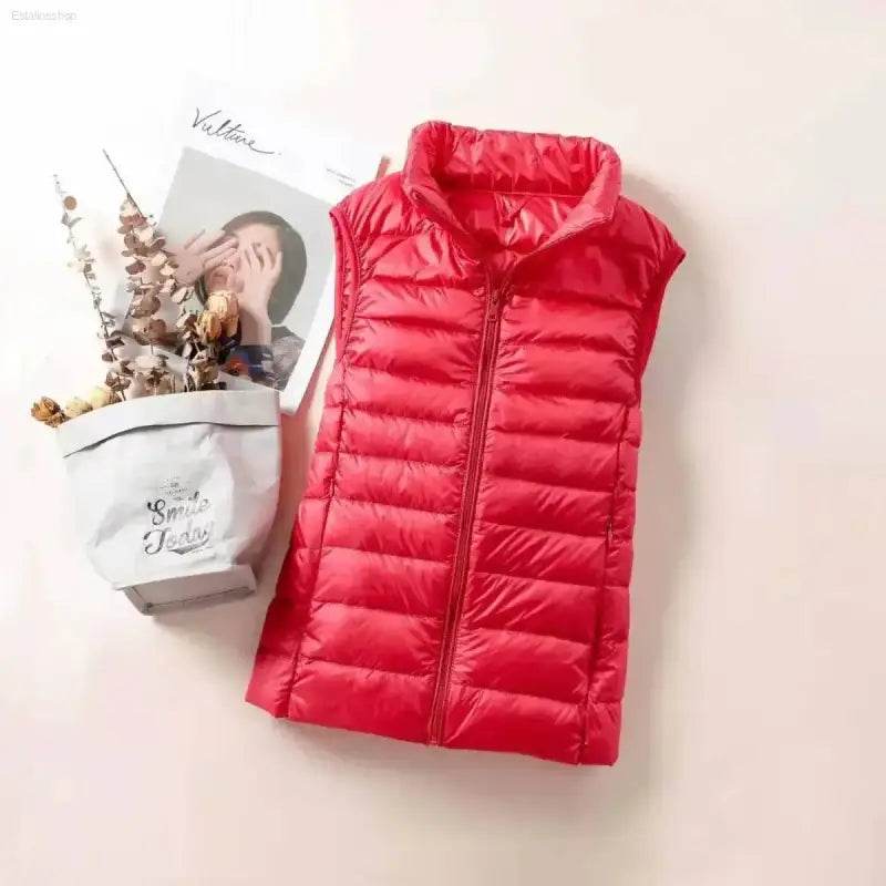 New 2024 Women Ultra Light Down Vests Windproof Jacket - Estalios