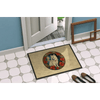 Festive Paw Print Dog Themed Doormat: Pawsome Holiday Welcome! Welcome Guests with Holiday Cheer and a Touch of Canine Charm! this Dog - Estalios