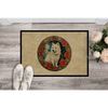 Festive Paw Print Dog Themed Doormat: Pawsome Holiday Welcome! Welcome Guests with Holiday Cheer and a Touch of Canine Charm! this Dog - Estalios