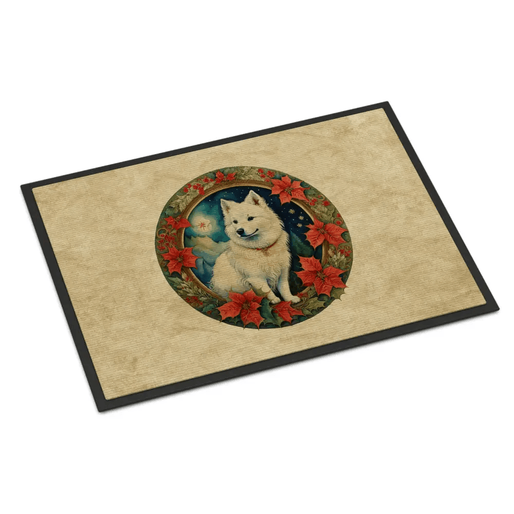 Festive Paw Print Dog Themed Doormat: Pawsome Holiday Welcome! Welcome Guests with Holiday Cheer and a Touch of Canine Charm! this Dog - Estalios