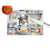 NEW Australian Shepherd Tempered Glass Cutting Board - Durable and Decorative - Estalios