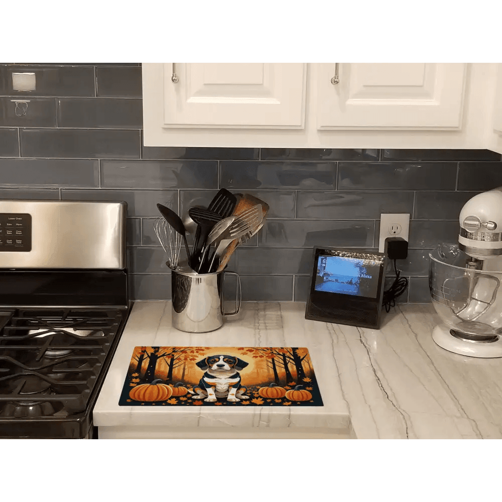 NEW Beagle Fall Decorative Glass Cutting Board - Durable Design - Estalios