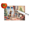 Bloodhound Cozy Christmas Cutting Board: Paw-fect Holiday Cheer! Here's a Product Description for the Bloodhound Cozy Christmas Cutting Board: - Estalios