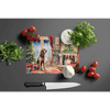 Bloodhound Cozy Christmas Cutting Board: Paw-fect Holiday Cheer! Here's a Product Description for the Bloodhound Cozy Christmas Cutting Board: - Estalios