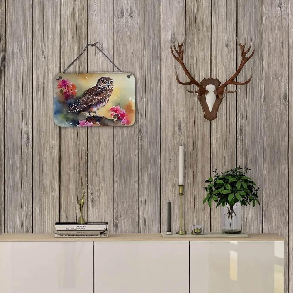 NEW Burrowing Owl Aluminum Metal Sign for Home Decor - Estalios