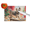 NEW Cairn Terrier Glass Cutting Board for Christmas Fun - Estalios