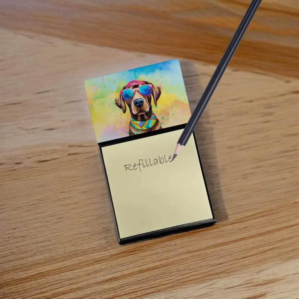 NEW Chocolate Labrador Sticky Note Holder for Easy Organization - Estalios