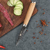 New Damascus 3.5 Inch Fruit Knife with Solid Wood Handle - Estalios