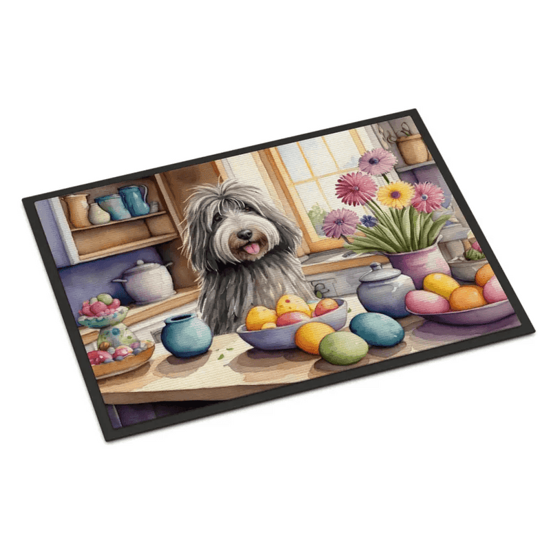 Pawsome Watercolor Dog Themed Mat Simply Rinse & Rejoice! Dog Themed Kitchen Mat Welcome a Touch of Canine Charm Into your Kitchen - Estalios