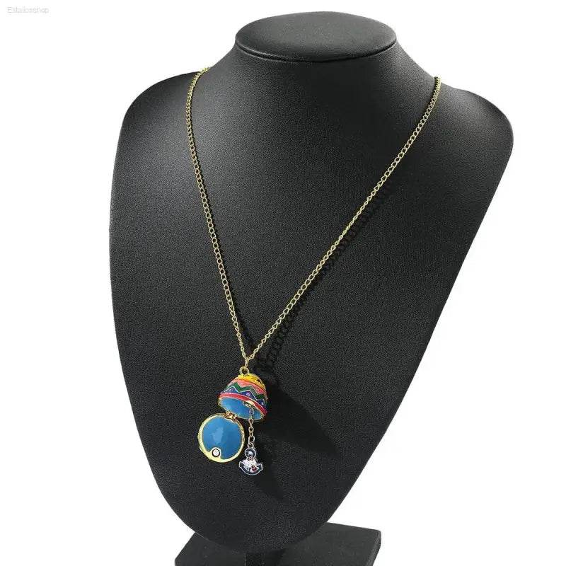 New Design Sanrios Hello Kitty Easter Egg Pendant Necklace Creativity Kuromi Charms Can Opened Easter Egg Toy Necklace - Estalios