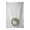 NEW French Bulldog Christmas Wreath Kitchen Towel Set - Estalios