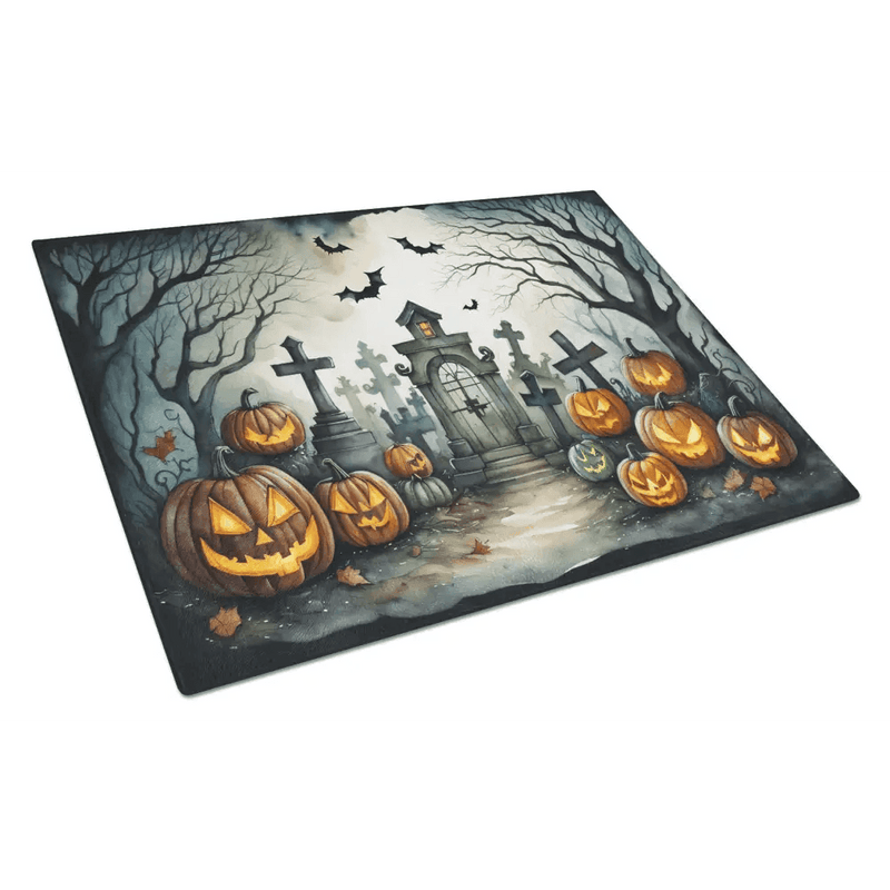Spooktacular Slice Cutting Board: Halloween Fright! Unleash your Inner Ghoul with our Halloween Cutting Board, the Perfect Blend of Spooky Style - Estalios