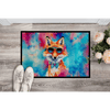 NEW Hippie Animal Fox Doormat - Non Slip Washable Rug - Estalios