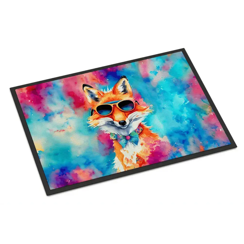 NEW Hippie Animal Fox Doormat - Non Slip Washable Rug