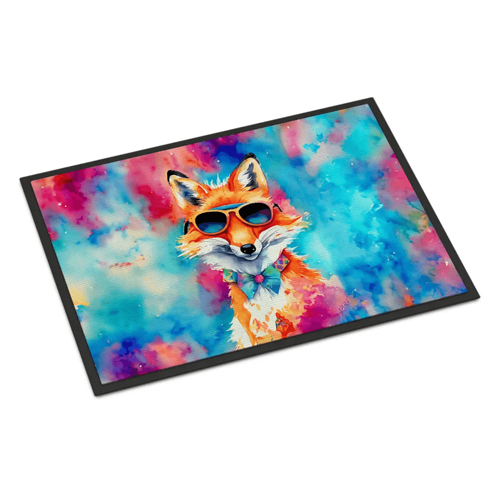 NEW Hippie Animal Fox Doormat - Non Slip Washable Rug - Estalios