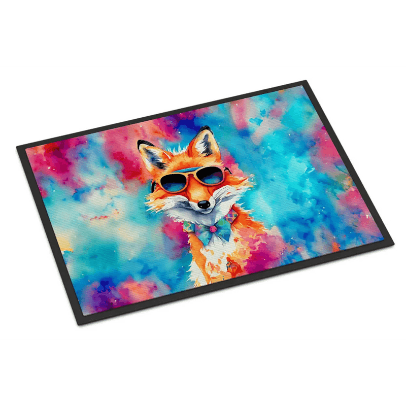 NEW Hippie Animal Fox Doormat - Non Slip Washable Rug - Estalios
