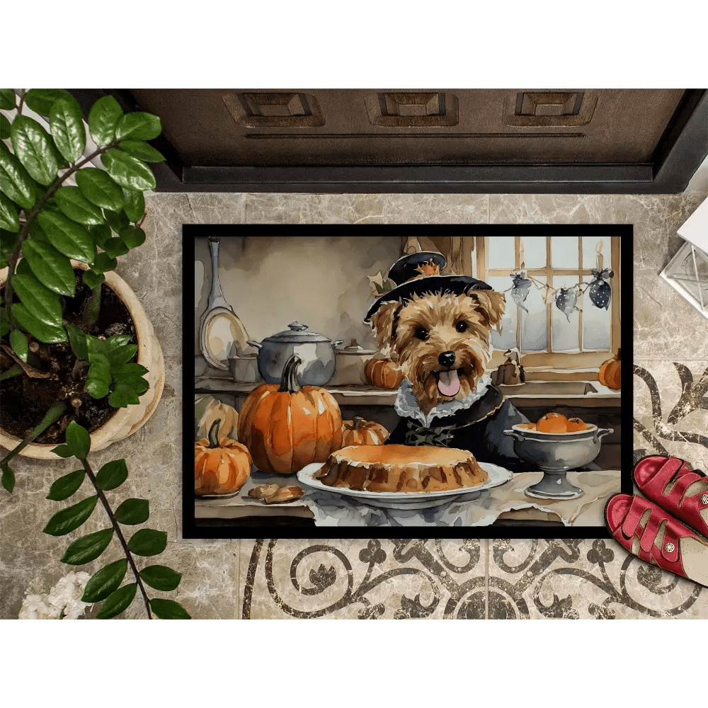 NEW Lakeland Terrier Pumpkins Doormat Non Slip Indoor Outdoor - Estalios