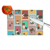 NEW Lots of Tricolor Sheltie Glass Cutting Board Decorative Tempered Glass Kitchen Cutting and Serving Board Large Size Chopping Board - Estalios