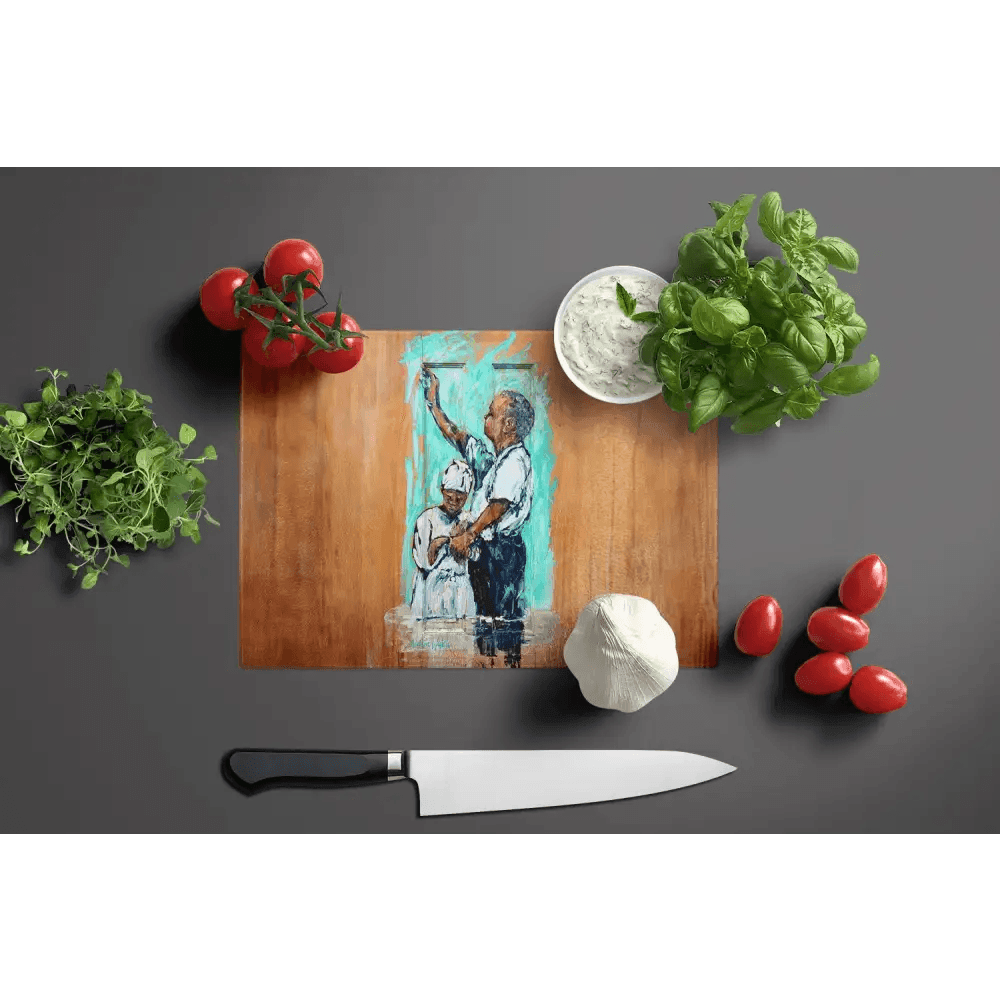 NEW Nostalgic Just As I Am Glass Cutting Board Artistry - Estalios