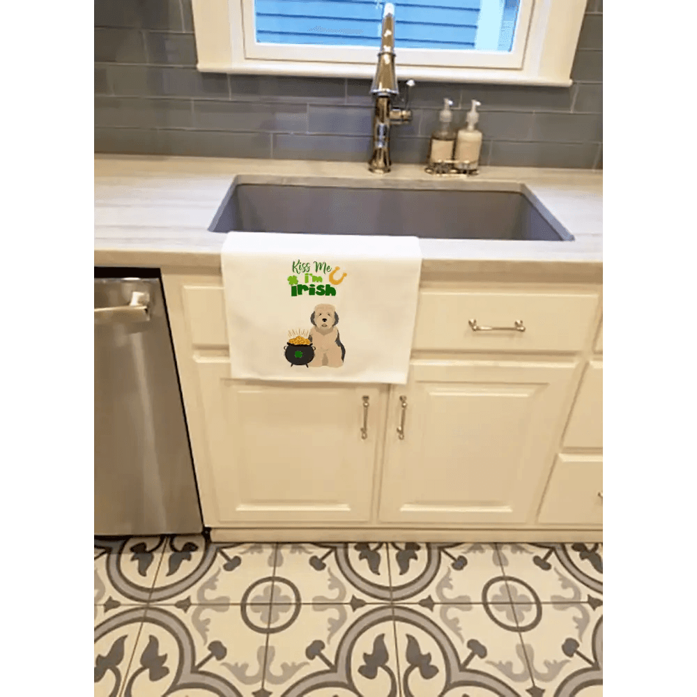 NEW Old English Sheepdog St. Patrick's Day Towel Set - Estalios
