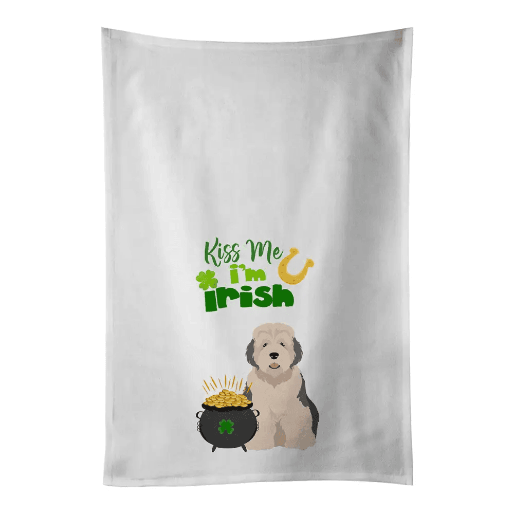 NEW Old English Sheepdog St. Patrick's Day Towel Set - Estalios