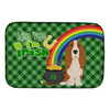 Absorbent St. Patrick's Day Basset Hound Dish Drying Mat - Estalios