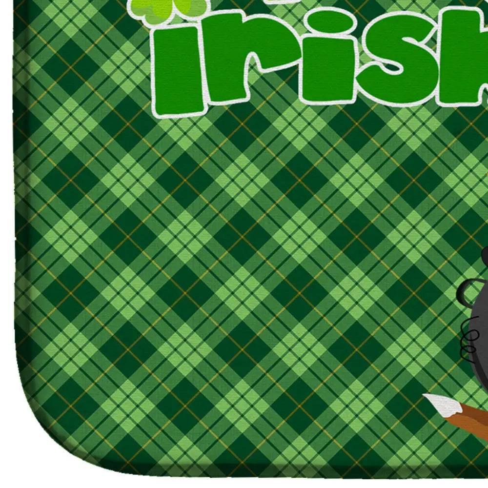 Absorbent St. Patrick's Day Basset Hound Dish Drying Mat - Estalios