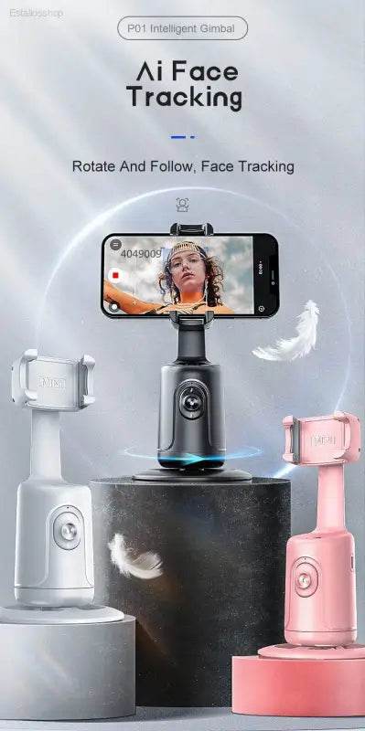 New Smart 360-Degree Selfie Stick Gimbal Stabilizer for TikTok - Estalios
