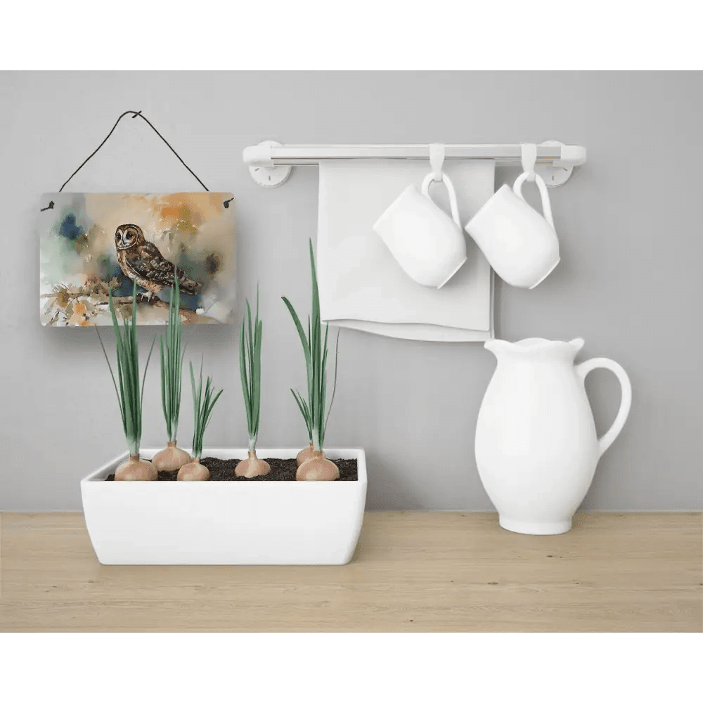 NEW Tawny Owl Aluminum Wall Decor for Home Charm - Estalios