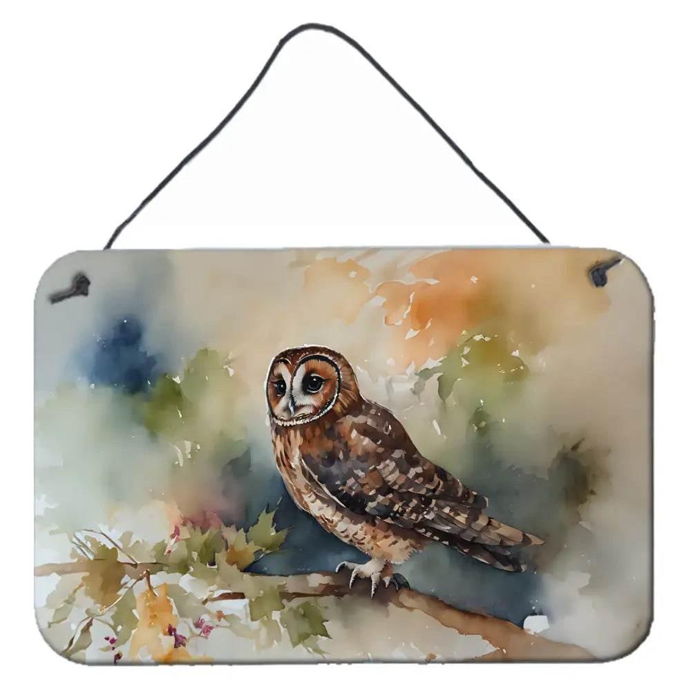 NEW Tawny Owl Aluminum Wall Decor for Home Charm - Estalios